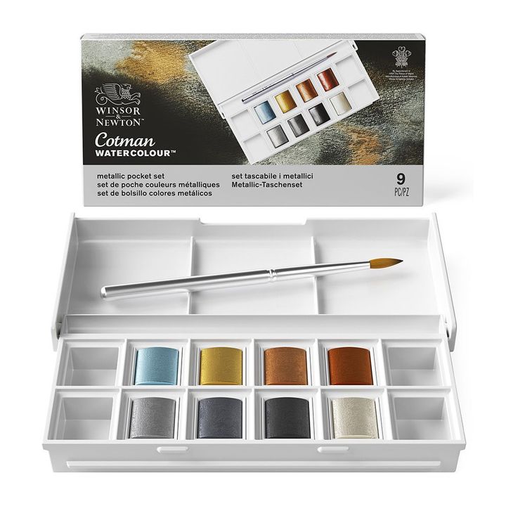 0390702-winsor-newton-cotman-watercolour-metallic-half-pan-set-open-with-packaging__preview